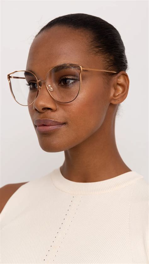 oversized wire frame glasses.